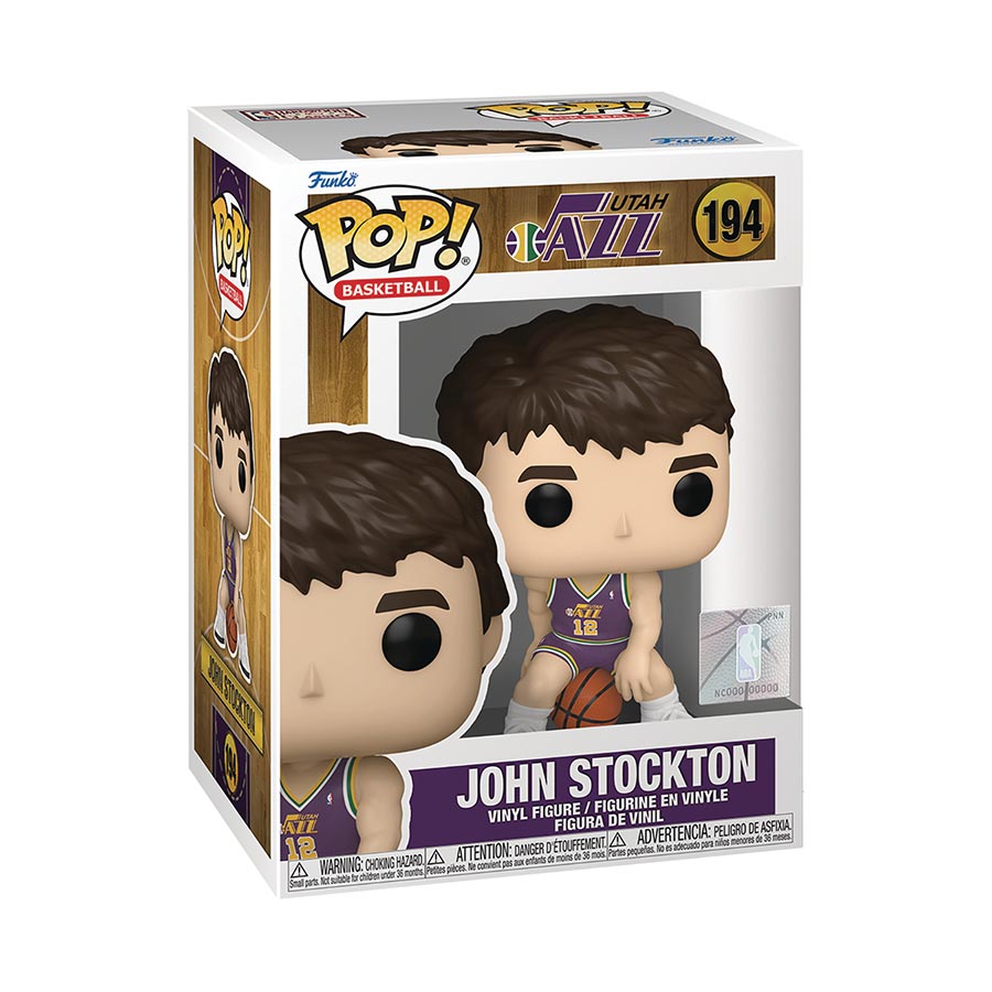 POP NBA Legends Rookie Season Jazz John Stockton Vinyl Figure