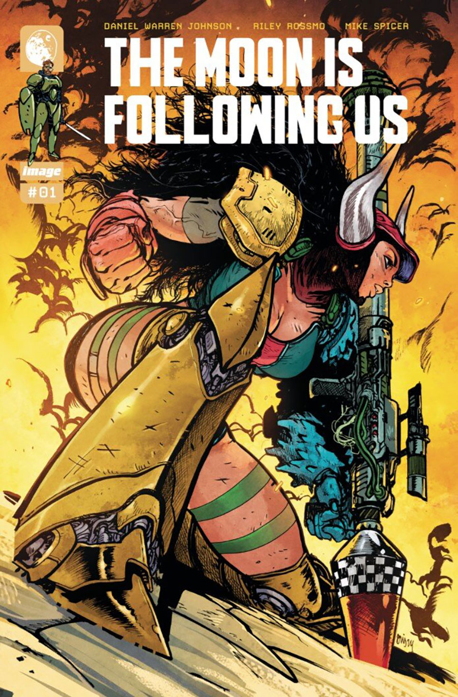 The Moon Is Following Us #1 Cover H 2nd Ptg B Incentive Daniel Warren Johnson Variant Cover