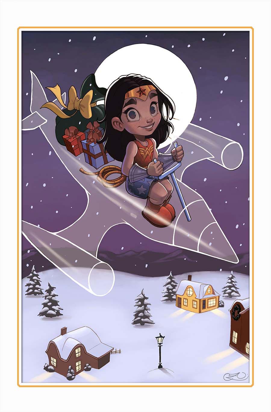 Wonder Woman Vol 6 #16 Cover D Variant Chrissie Zullo DC Winter Wonderland Card Stock Cover (DC All In)