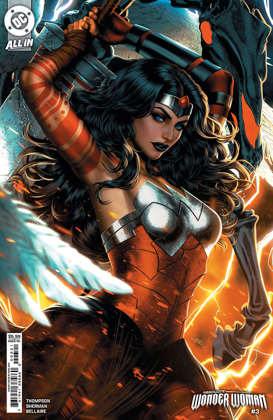 Absolute Wonder Woman #3 Cover B Variant Ariel Diaz Card Stock Cover (DC All In)