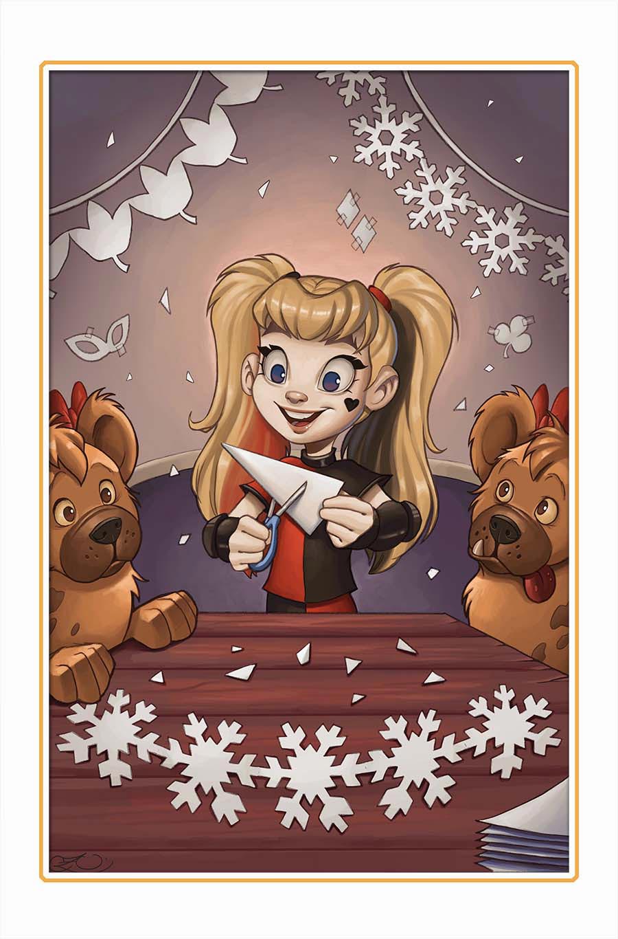 Harley Quinn Vol 4 #46 Cover D Variant Chrissie Zullo DC Winter Wonderland Card Stock Cover (DC All In)