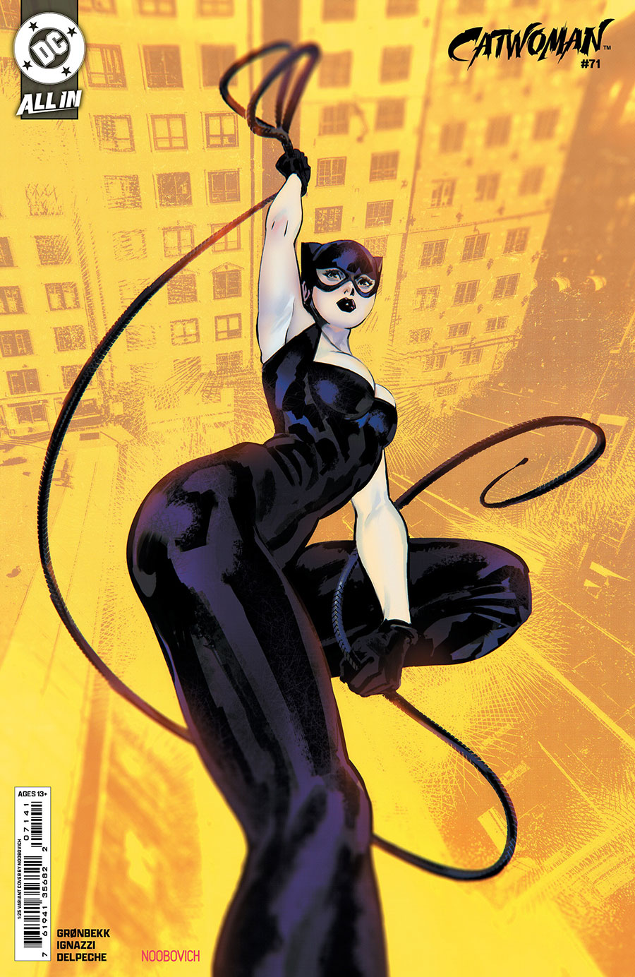 Catwoman Vol 5 #71 Cover E Incentive Noobovich Card Stock Variant Cover (DC All In)