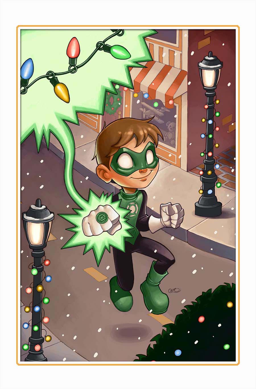 Green Lantern Vol 8 #18 Cover D Variant Chrissie Zullo DC Winter Wonderland Card Stock Cover (DC All In)