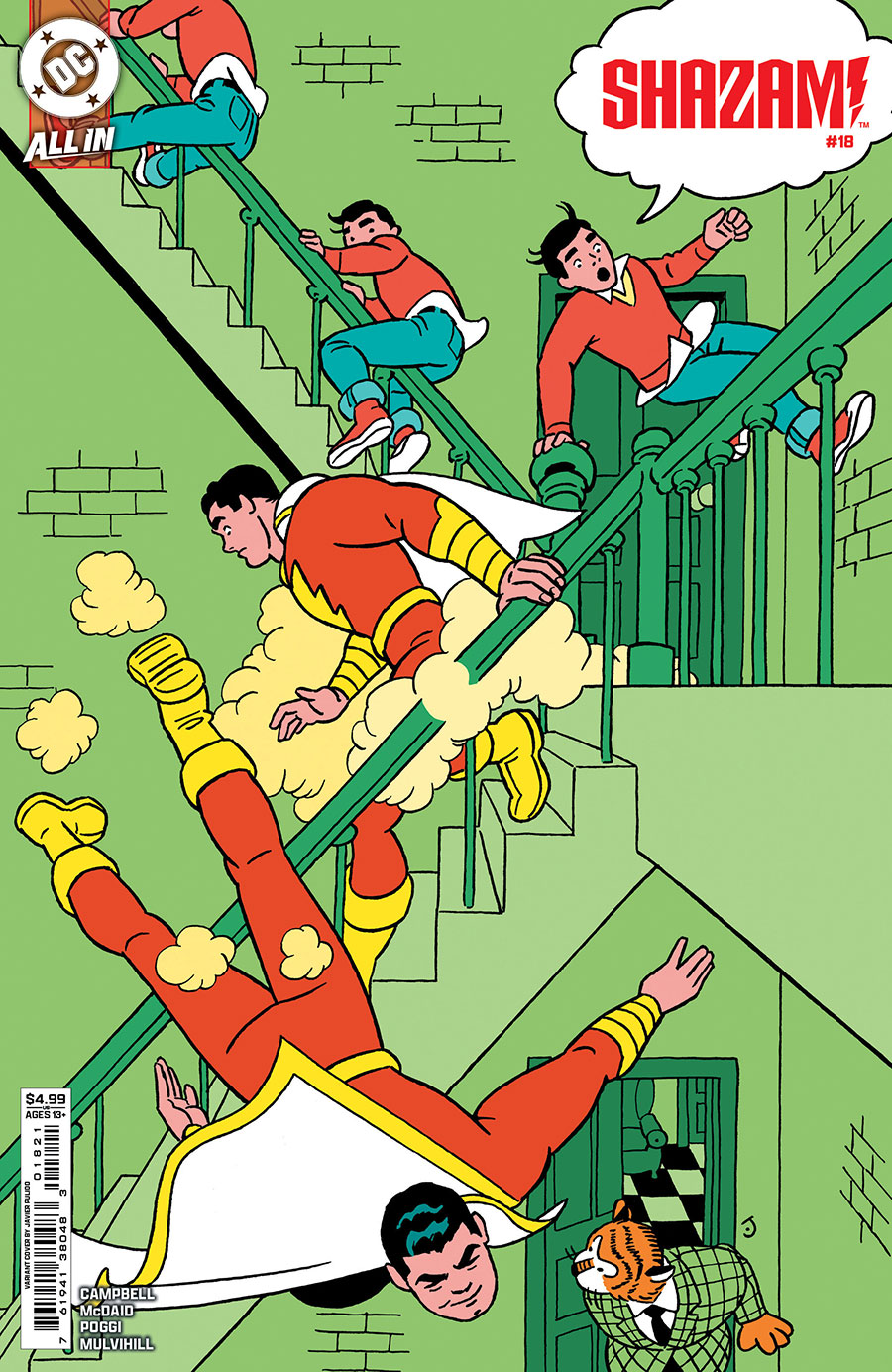 SHAZAM Vol 4 #18 Cover B Variant Javier Pulido Card Stock Cover (DC All In)