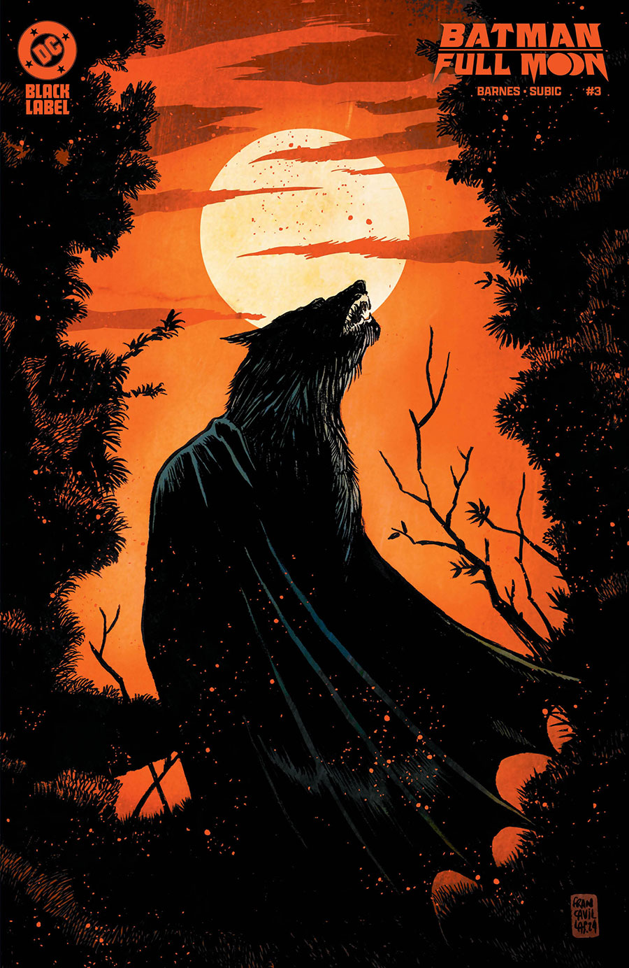 Batman Full Moon #3 Cover B Variant Francesco Francavilla Card Stock Cover