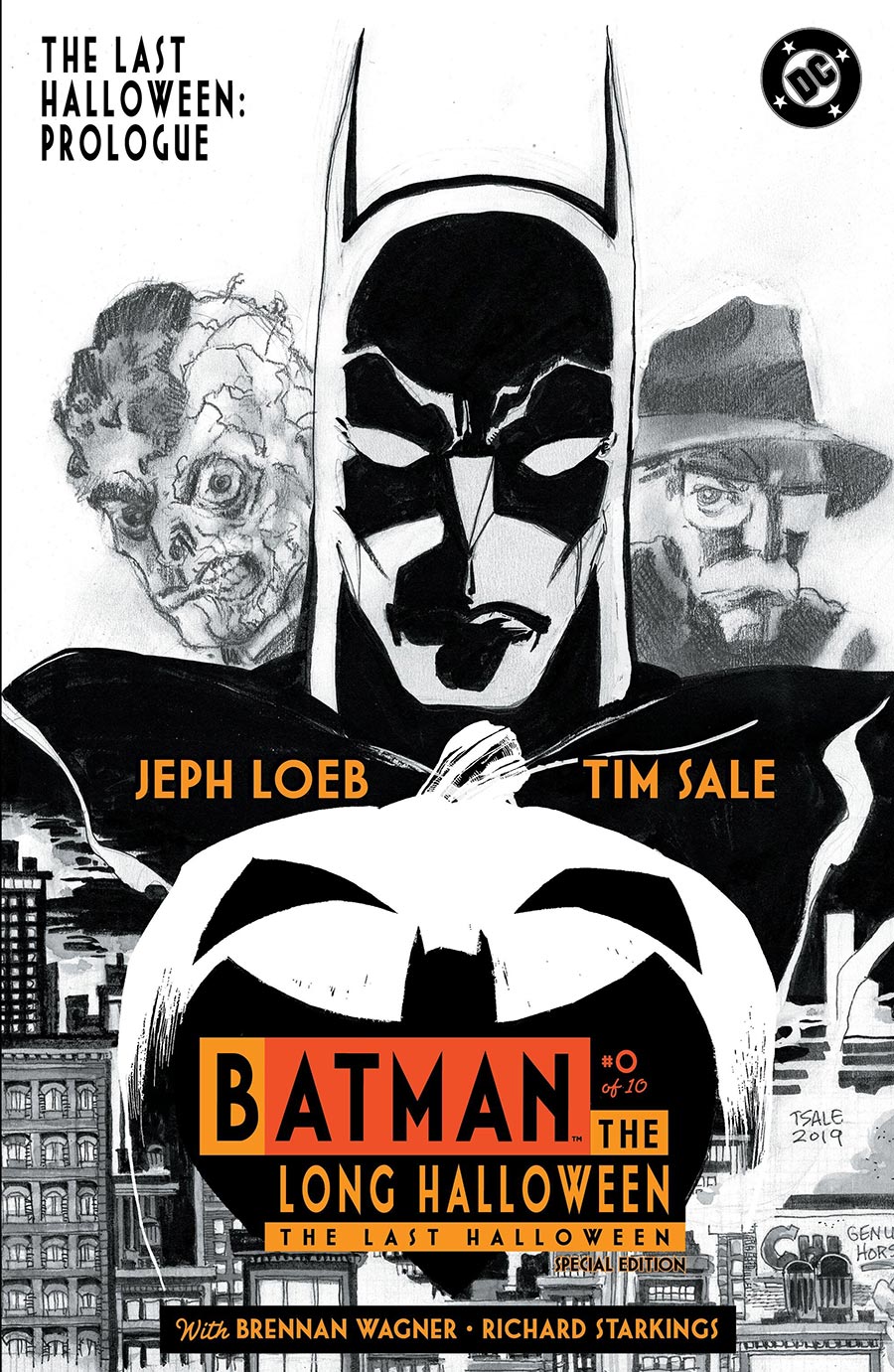 Batman The Long Halloween The Last Halloween #0 2nd Ptg Tim Sale Black & White Variant Cover