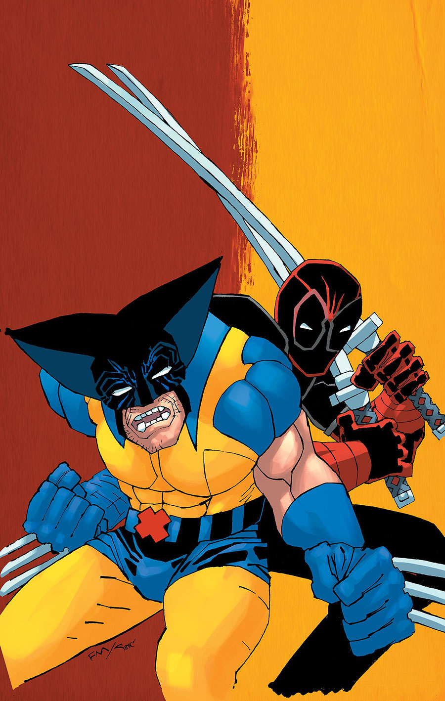 Deadpool Wolverine #1 Cover J Incentive Frank Miller Virgin Cover