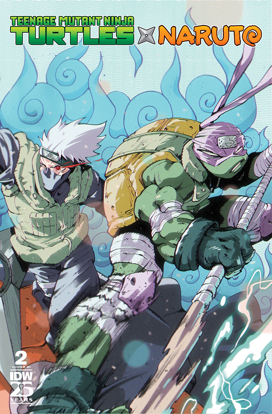 Teenage Mutant Ninja Turtles x Naruto #2 Cover G Incentive Ricardo Lopez Ortiz Variant Cover