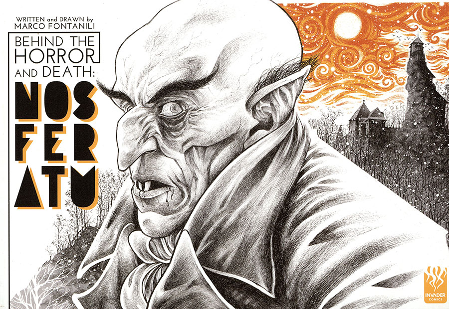 Behind The Horror And Death Nosferatu TP Incentive Marco Fontanili Variant Cover