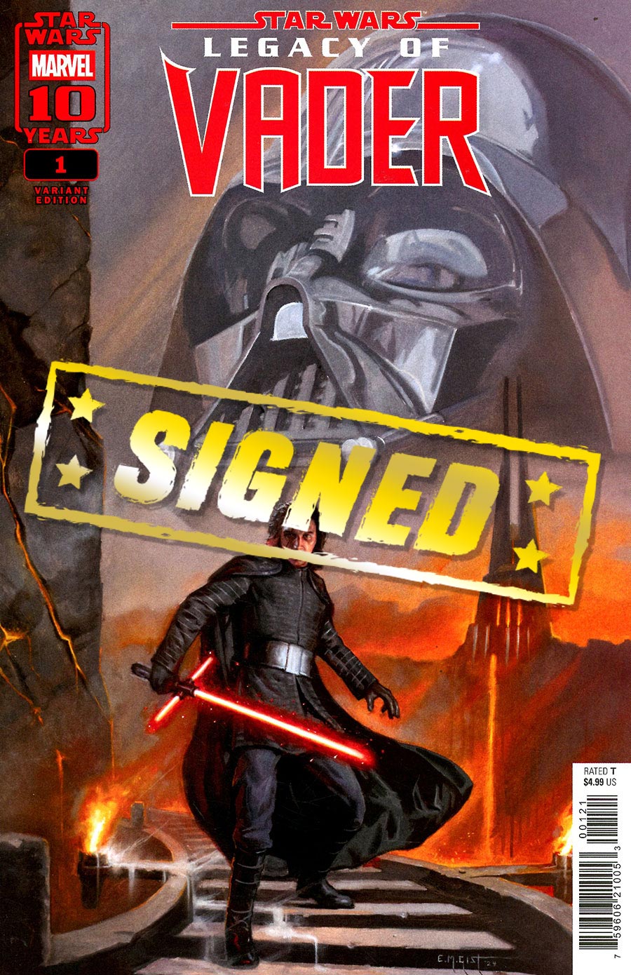 Star Wars Legacy Of Vader #1 Cover J Variant EM Gist Cover Signed By Charles Soule