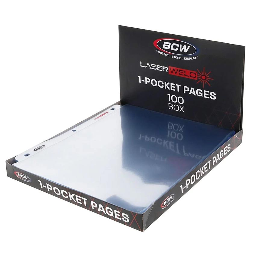 BCW Pro Comic 1-Pocket Laserweld Page Protectors 100-Pack