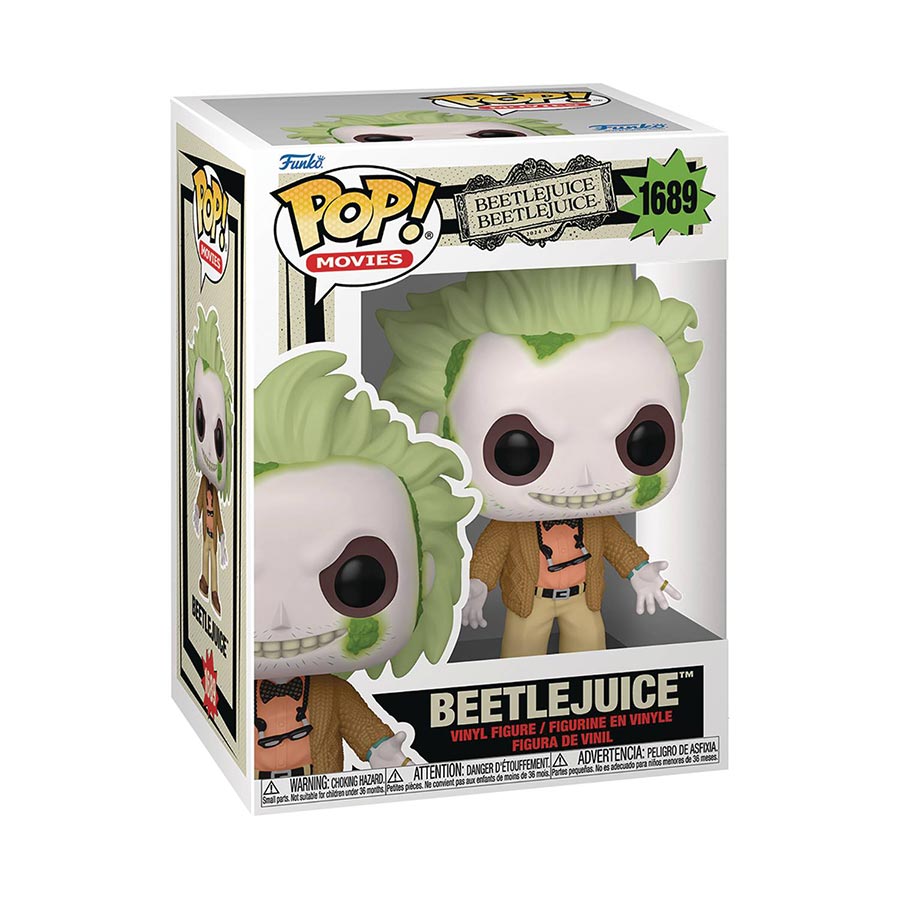 POP Movies Beetlejuice Beetlejuice Beetlejuice In Cardigan Vinyl Figure