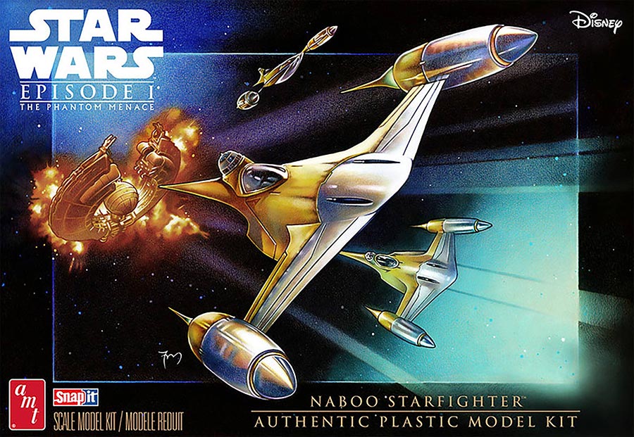 AMT Star Wars The Phantom Menace N-1 Naboo Starfighter 1/48 Scale Model Kit