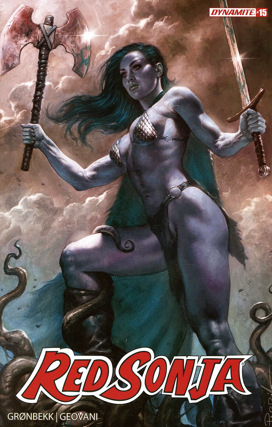 Red Sonja Vol 10 #15 Cover M Variant Lucio Parrillo Ultraviolet Cover