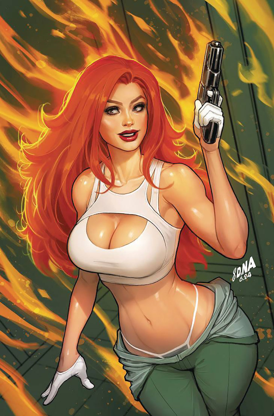 Hard Case Crime Heat Seeker Combustion A Gun Honey Series #1 Cover K Incentive David Nakayama Virgin Cover