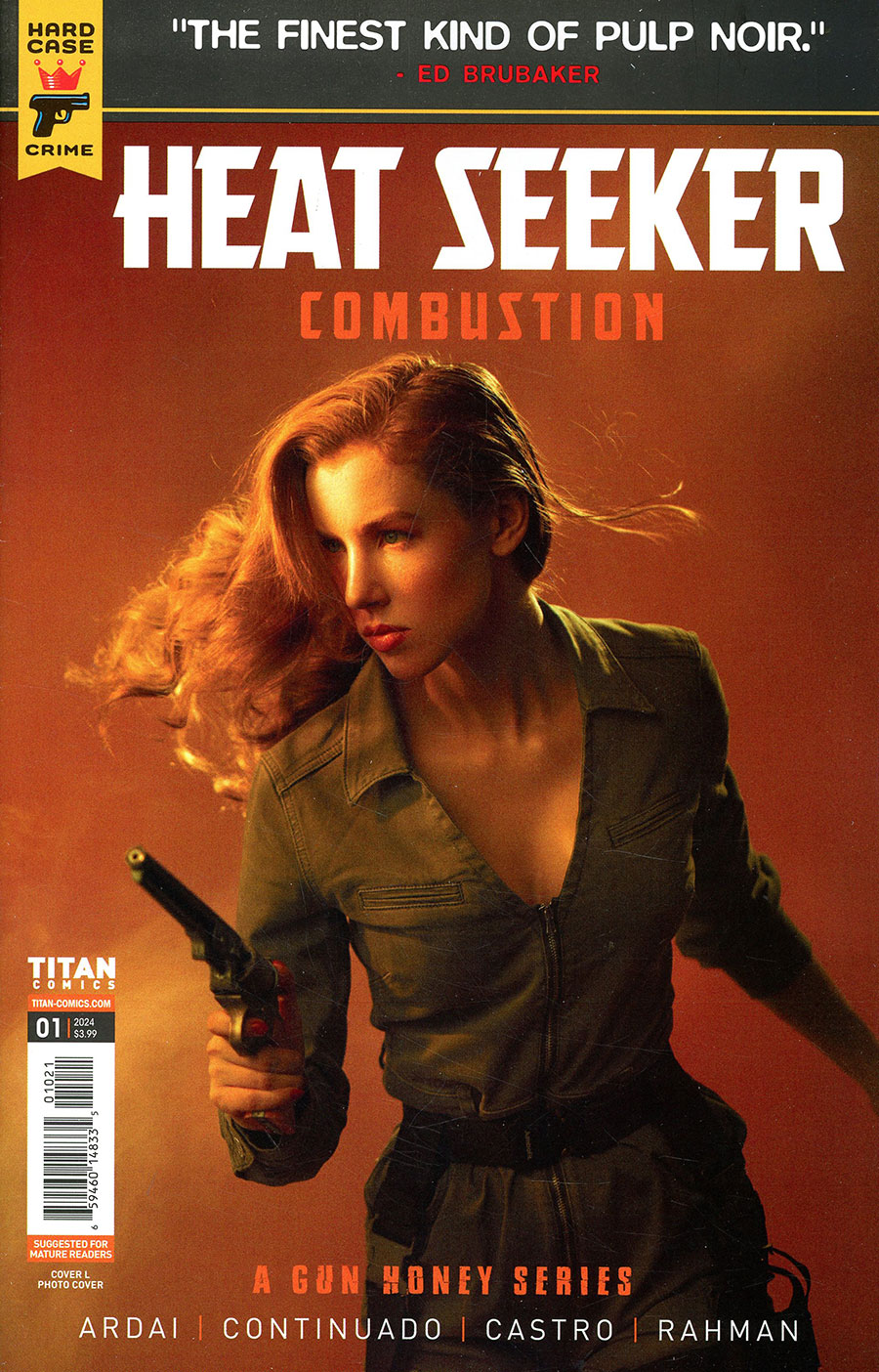 Hard Case Crime Heat Seeker Combustion A Gun Honey Series #1 Cover L Variant Photo Cover