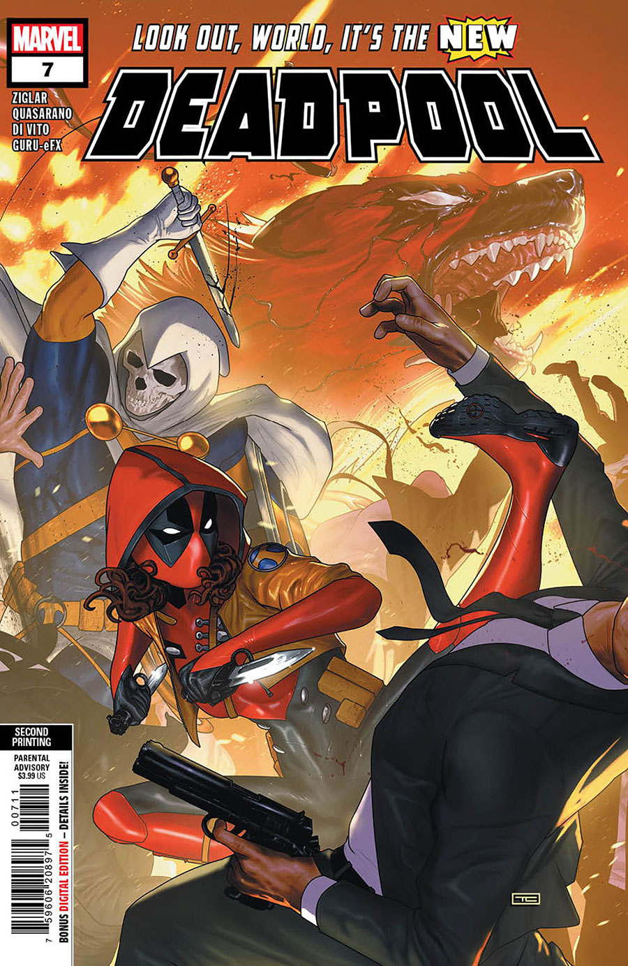 Deadpool Vol 9 #7 Cover H 2nd Ptg Taurin Clarke Variant Cover