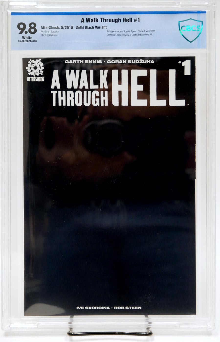 Walk Through Hell #1 Cover D CBCS 9.8 Variant All-Black Shock Cover