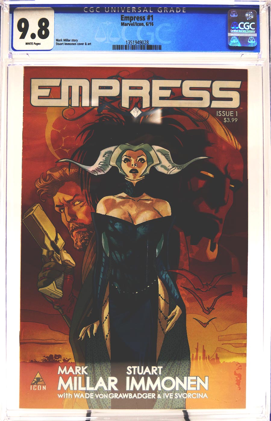 Empress #1 Cover I CGC 9.8 1st Ptg Regular Stuart Immonen Cover