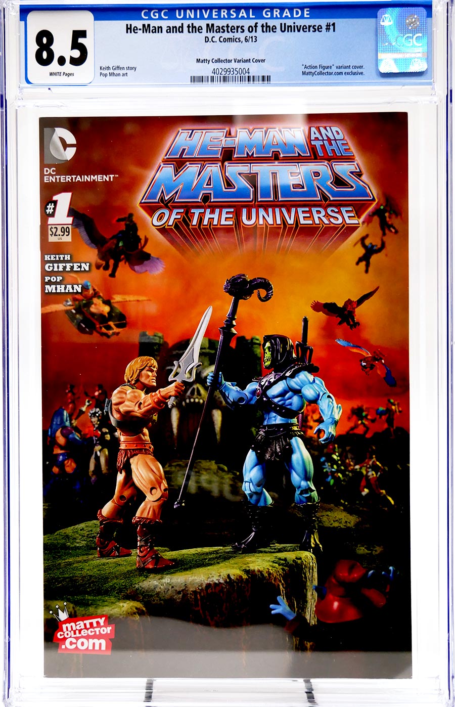 He-Man And The Masters Of The Universe Vol 2 #1 Cover C CGC 8.5 Action Figure Variant Cover 