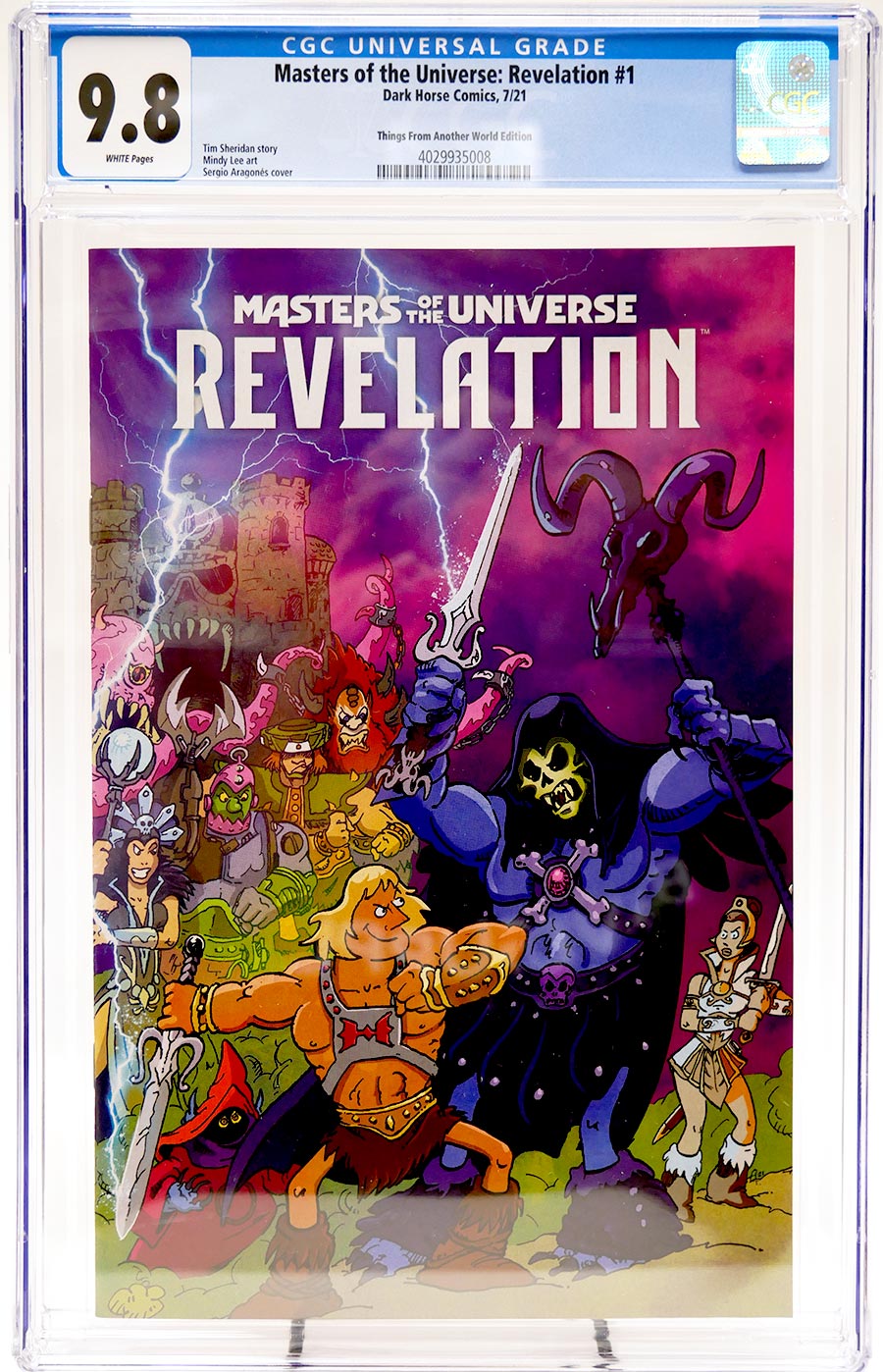 Masters Of The Universe Revelation #1 Cover D CGC 9.8 Sergio Aragones Variant Cover