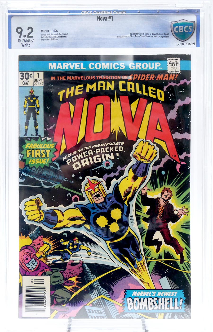 Nova #1 Cover B CBCS 9.2