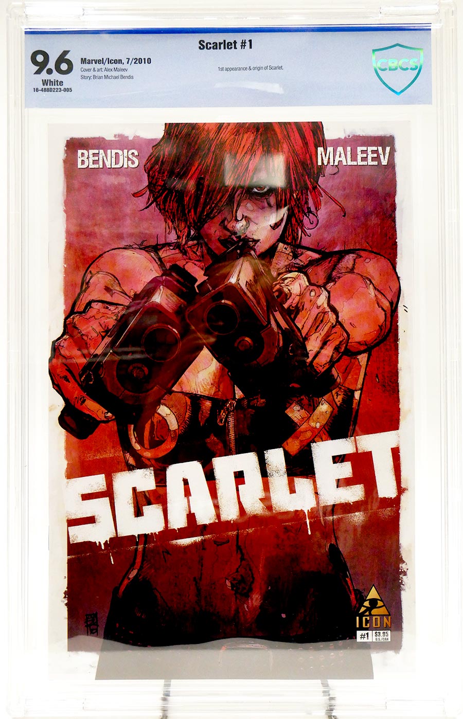 Scarlet #1 Cover E CBCS 9.6 1st Ptg Regular Alex Maleev Cover