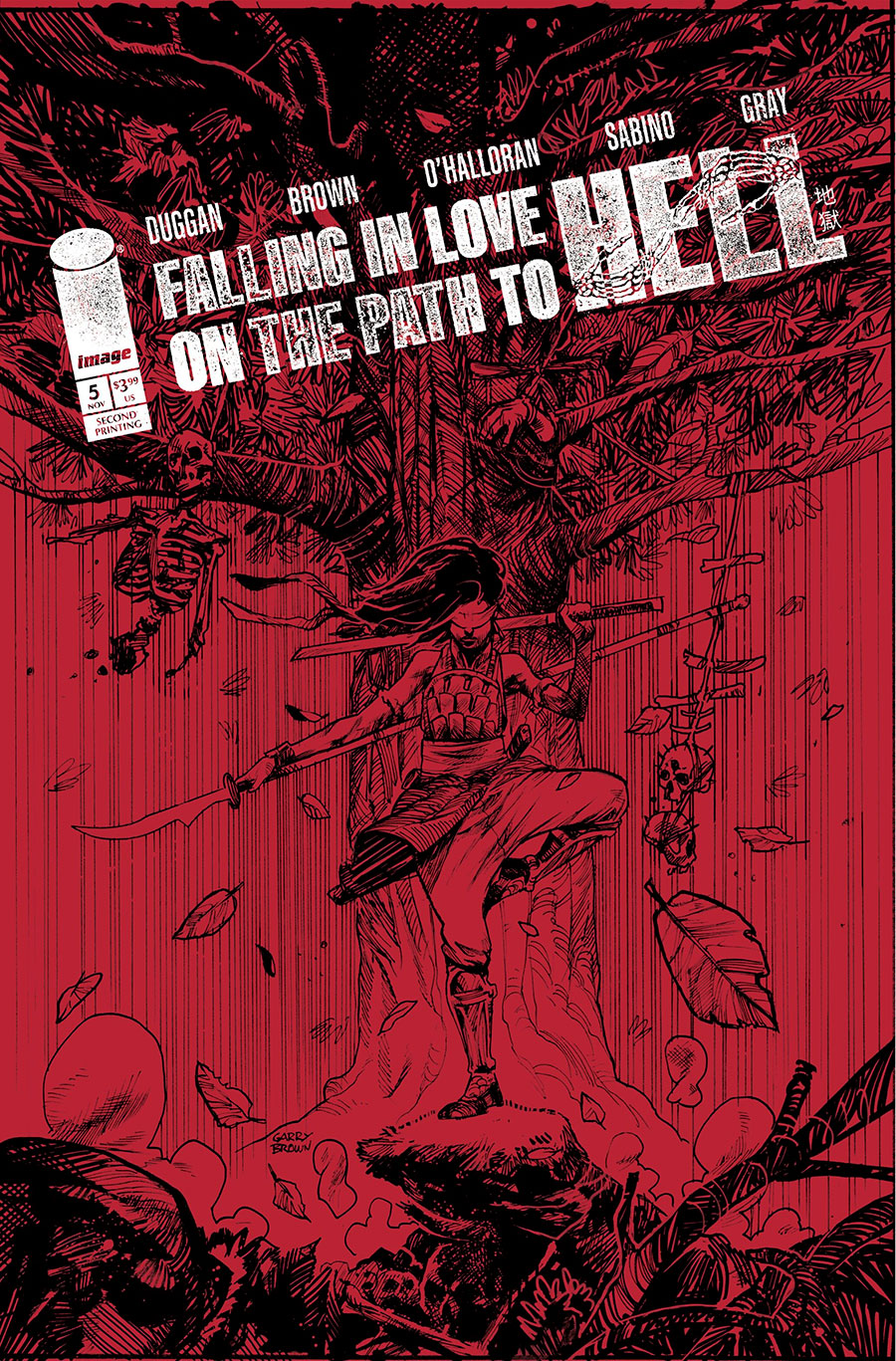 Falling In Love On The Path To Hell #5 Cover D 2nd Ptg A Garry Brown Variant Cover