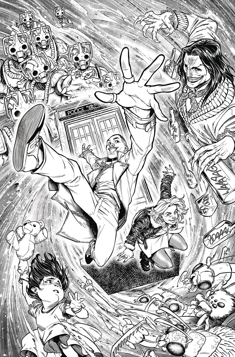 Doctor Who 15th Doctor #4 Cover D Variant Pedro Andreo Black & White Virgin Cover