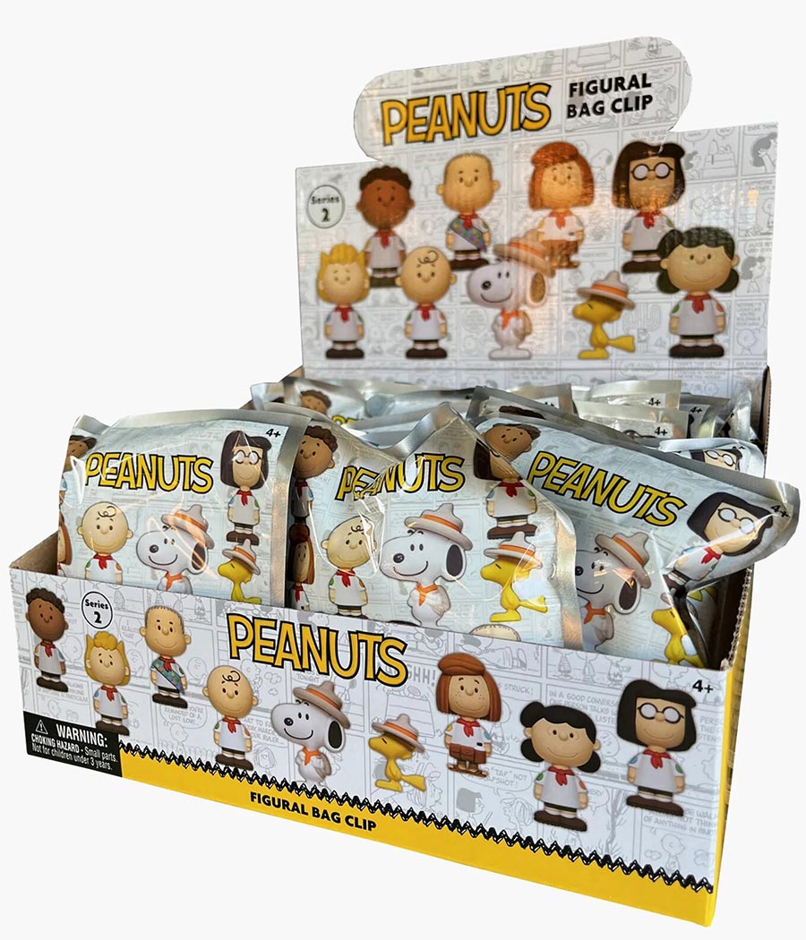 Peanuts Snoopy Foam Bag Clip Series 2 Blind Mystery Box 24-Piece Display