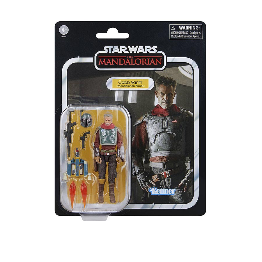 Star Wars Vintage The Mandalorian Cobb Vanth (Mandalorian Armor) 3.75-Inch Deluxe Action Figure