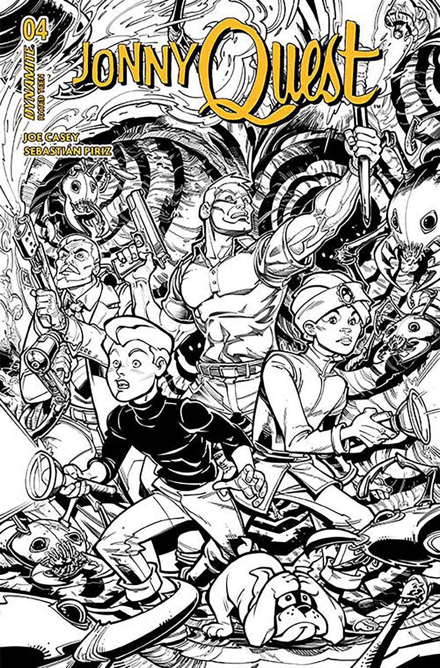 Jonny Quest Vol 2 #4 Cover M Incentive Chad Hardin Line Art Cover