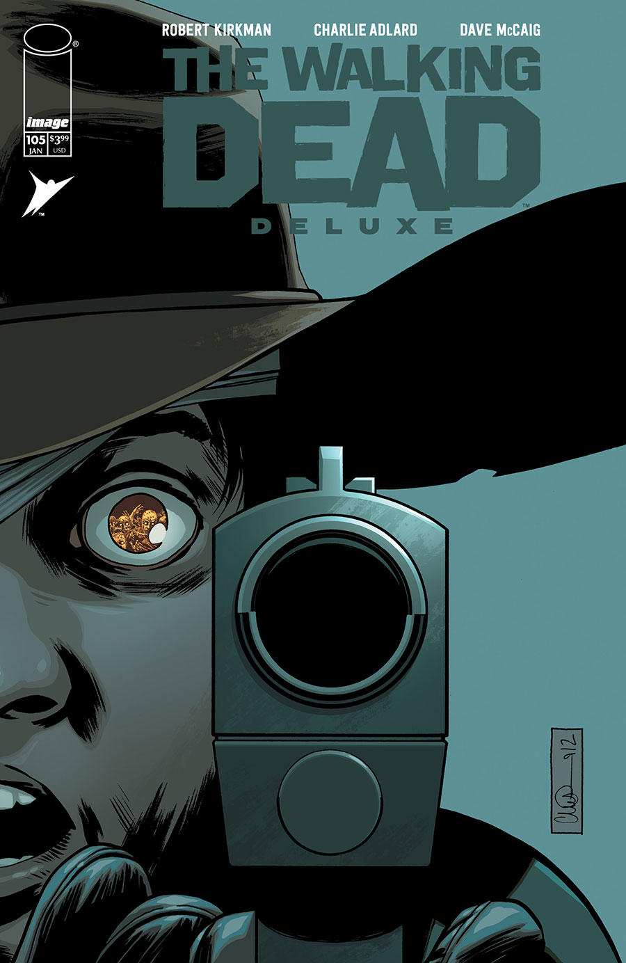 Walking Dead Deluxe #105 Cover B Variant Charlie Adlard & Dave McCaig Cover