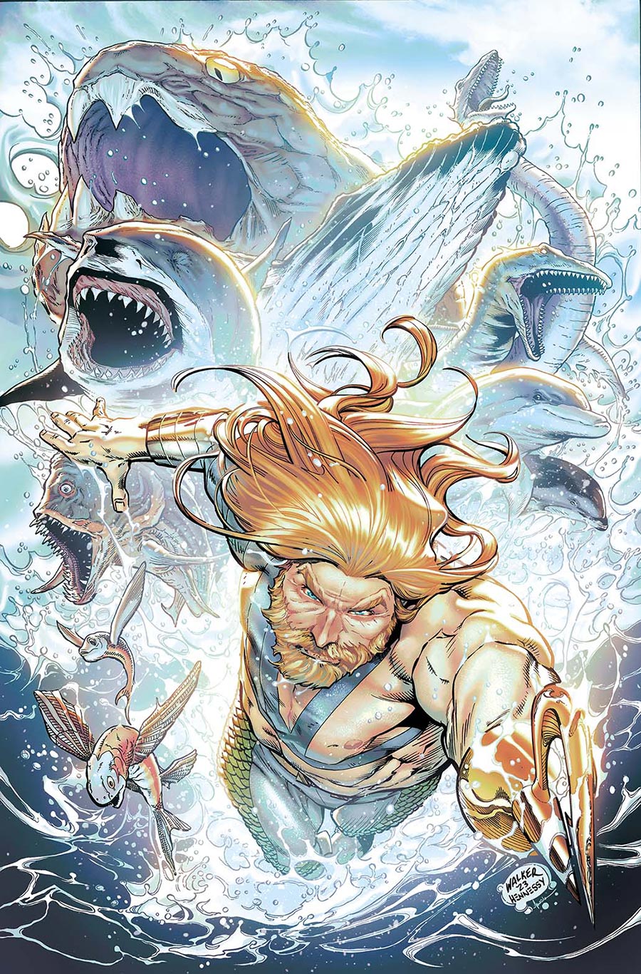 Aquaman Vol 7 #1 Cover D Variant Brad Walker Deep Sea Ultra Gloss Cover (DC All In)