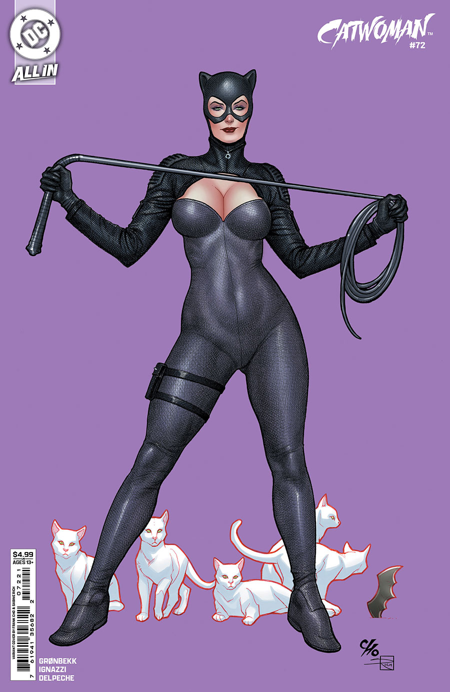 Catwoman Vol 5 #72 Cover B Variant Frank Cho Card Stock Cover (DC All In)