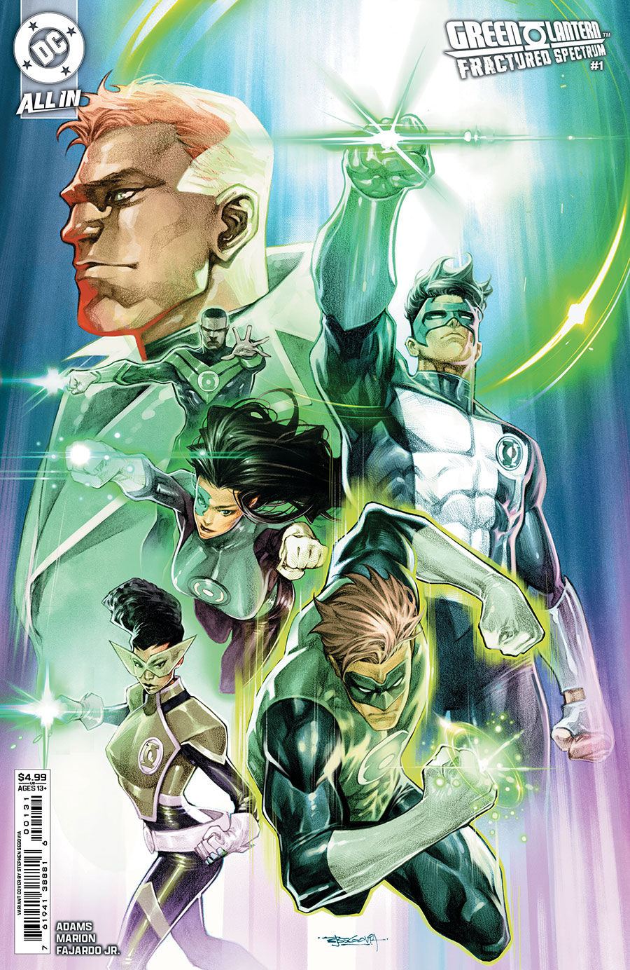 Green Lantern Fractured Spectrum #1 (One Shot) Cover B Variant Stephen Segovia Card Stock Cover (DC All In)