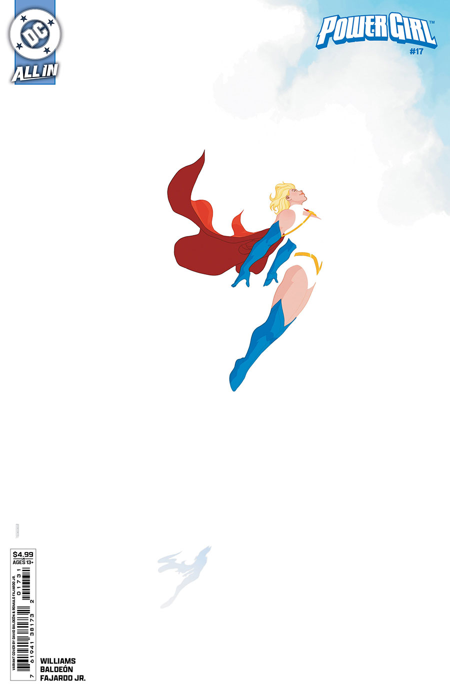 Power Girl Vol 3 #17 Cover B Variant David Baldeon Card Stock Cover (DC All In)