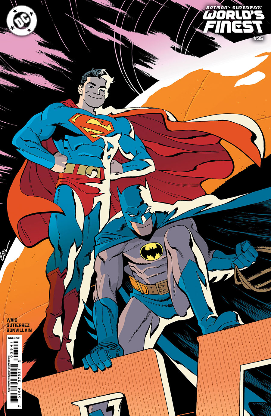 Batman Superman Worlds Finest #35 Cover E Incentive Ethan Young Card Stock Variant Cover