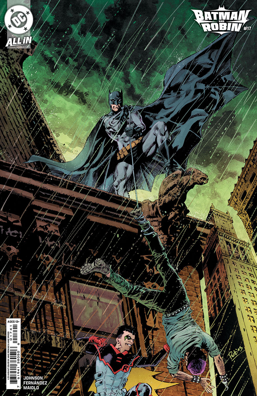 Batman And Robin Vol 3 #17 Cover D Incentive Mike Perkins Card Stock Variant Cover (DC All In)