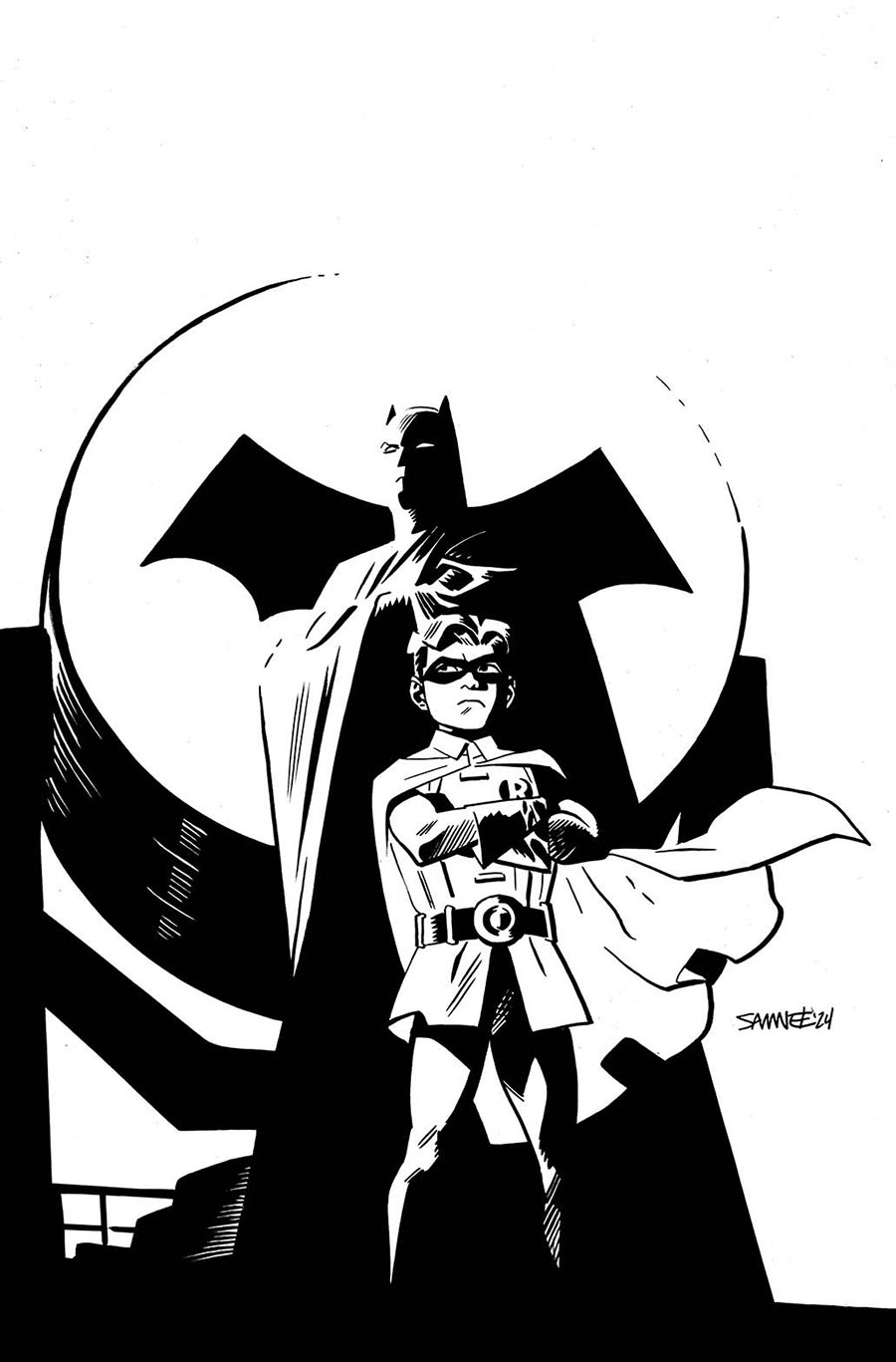 Batman And Robin Year One #4 Cover A Regular Chris Samnee Cover