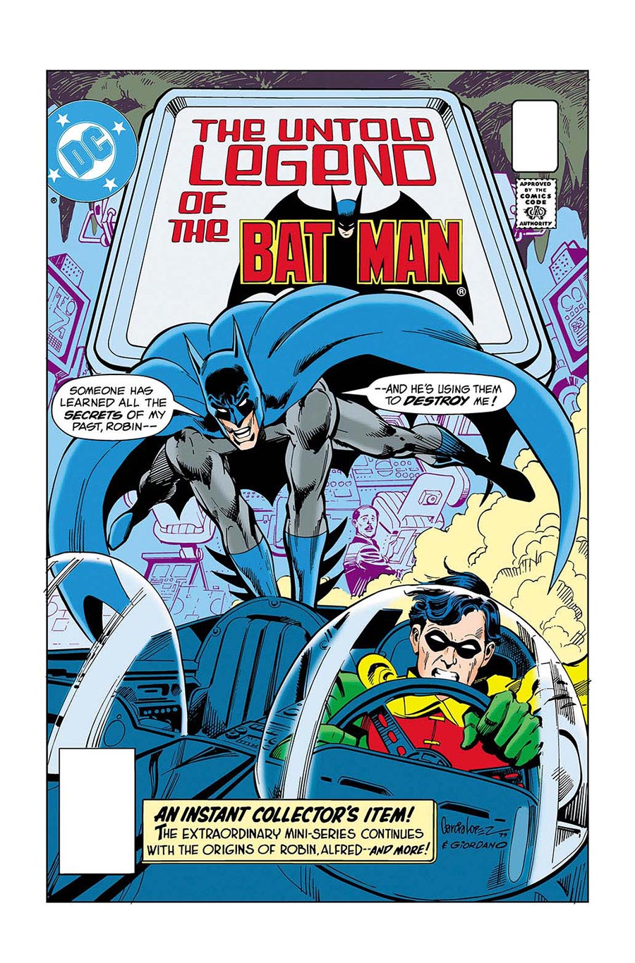 Limited Edition The Untold Legend Of The Batman #1 Cover A Regular Jose Luis Garcia-Lopez & Dick Giordano Cover