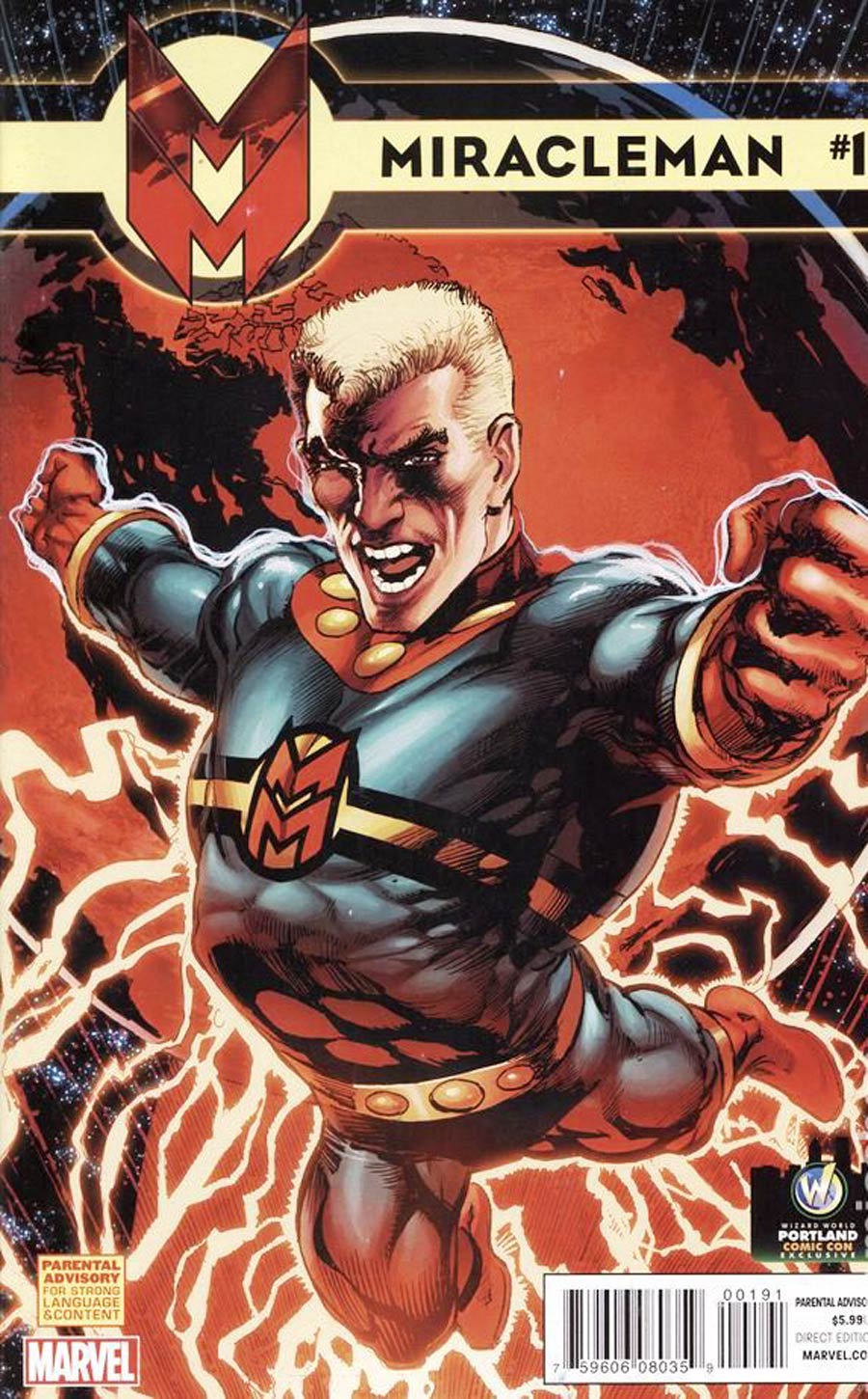 Miracleman (Marvel) #1 Cover K Wizard World Portland Comic Con Exclusive Neal Adams Variant Cover