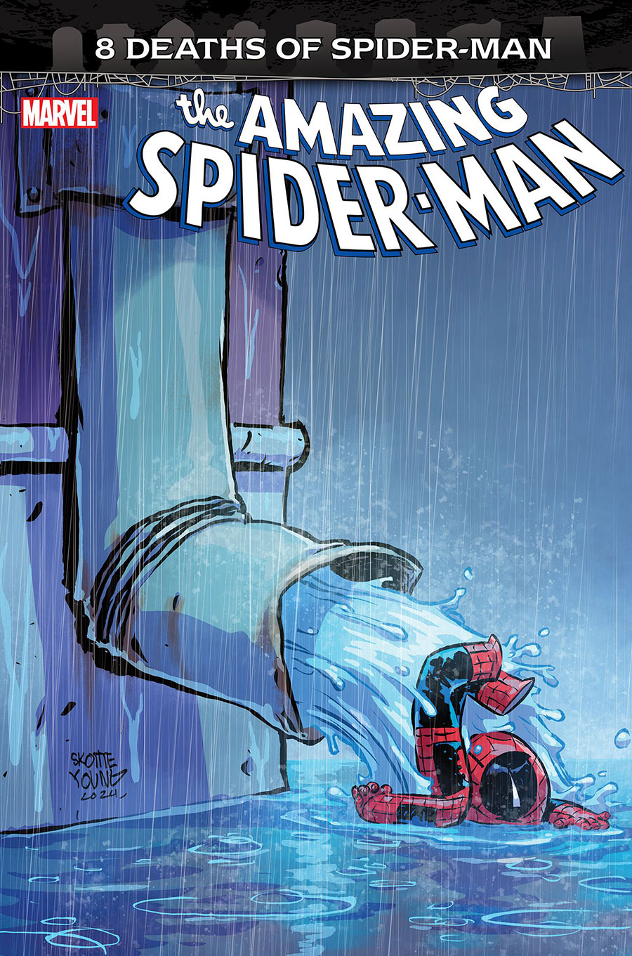 Amazing Spider-Man Vol 6 #66 Cover B Variant Skottie Young 8 Deaths Of Spider-Man Cover