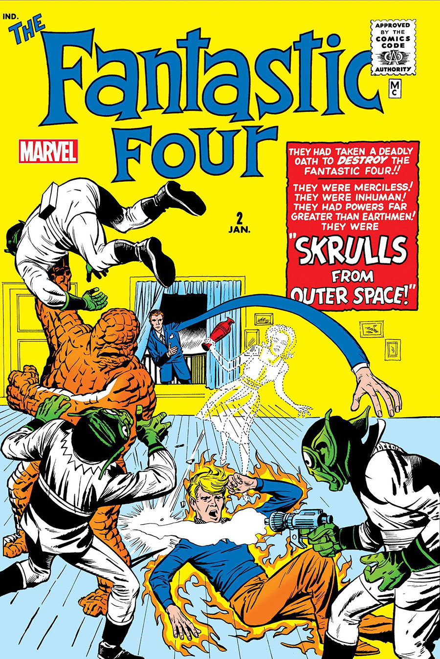 Fantastic Four #2 Cover C Facsimile Edition Variant Jack Kirby Foil Cover