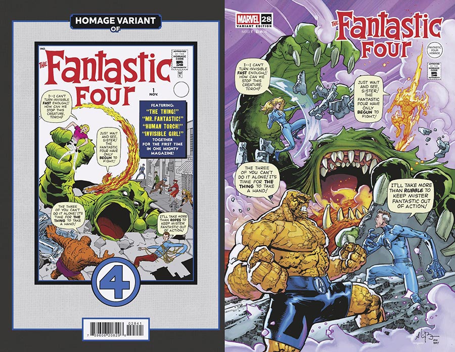 Fantastic Four Vol 7 #28 Cover B Variant Andrei Bressan Fantastic Four Homage Cover (One World Under Doom Prelude)