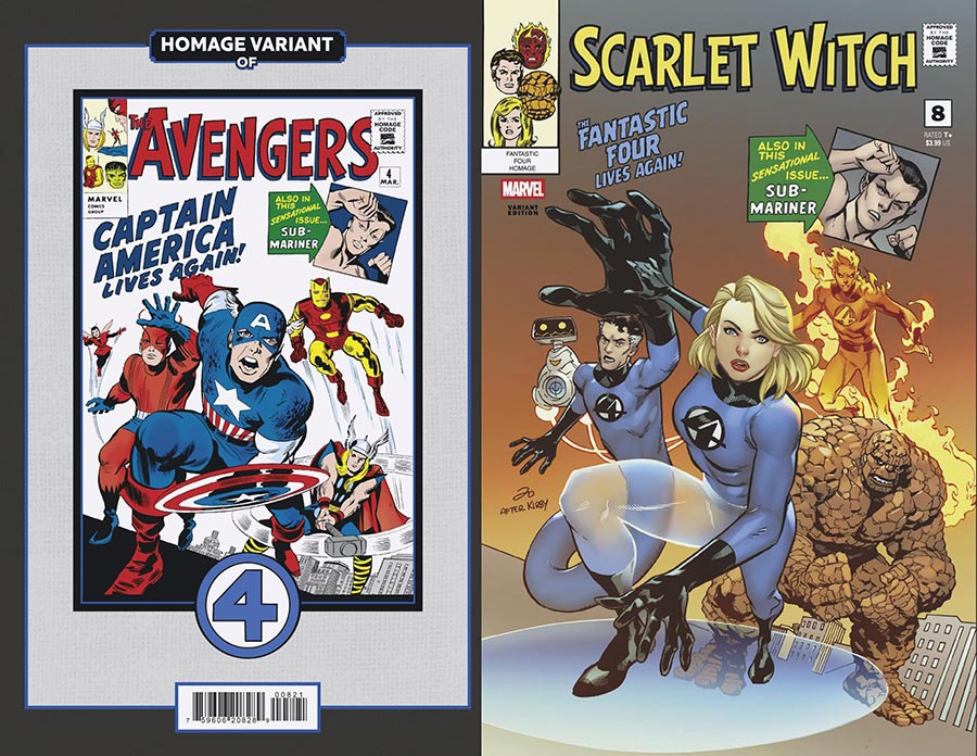 Scarlet Witch Vol 4 #8 Cover B Variant Marcus To Fantastic Four Homage Cover