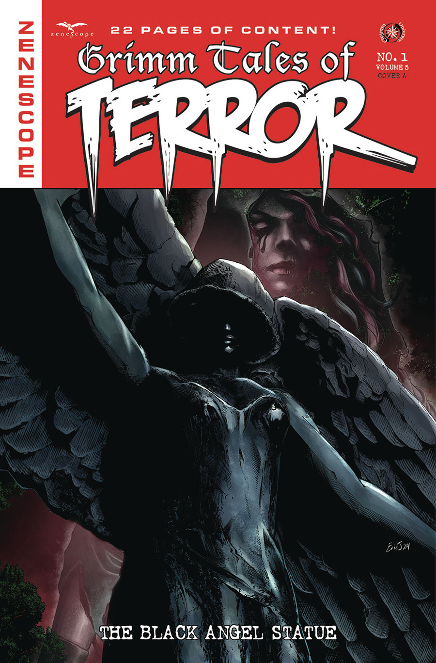 Grimm Fairy Tales Presents Grimm Tales Of Terror Vol 5 #1 The Black Angel Statue Cover A Regular Eric J Cover