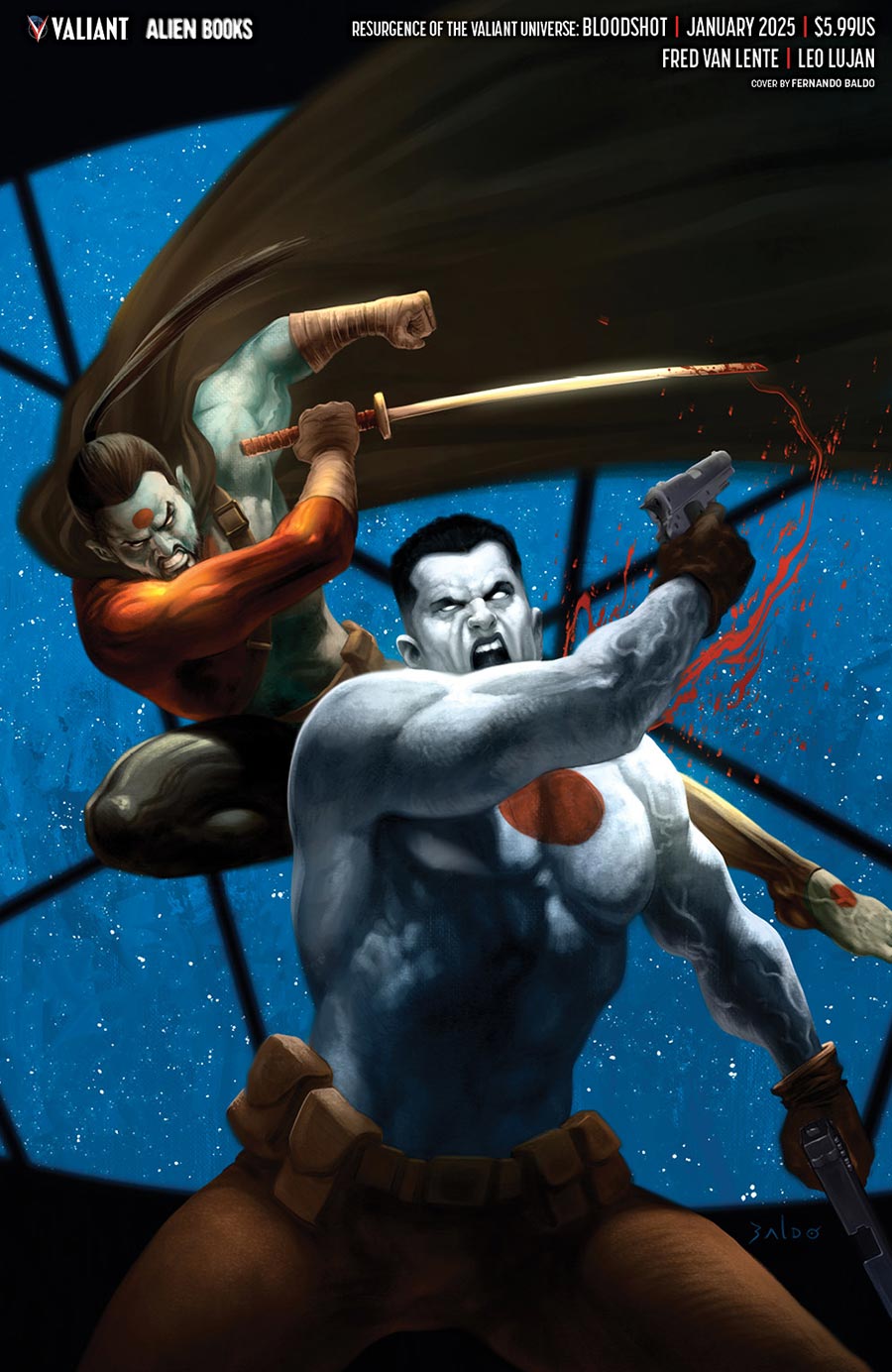 Resurgence Of The Valiant Universe Bloodshot #1 (One Shot) Cover C Variant Fernando Baldo Virgin Cover