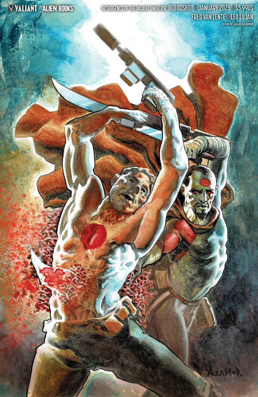 Resurgence Of The Valiant Universe Bloodshot #1 (One Shot) Cover D Variant Julia Azamor Virgin Cover