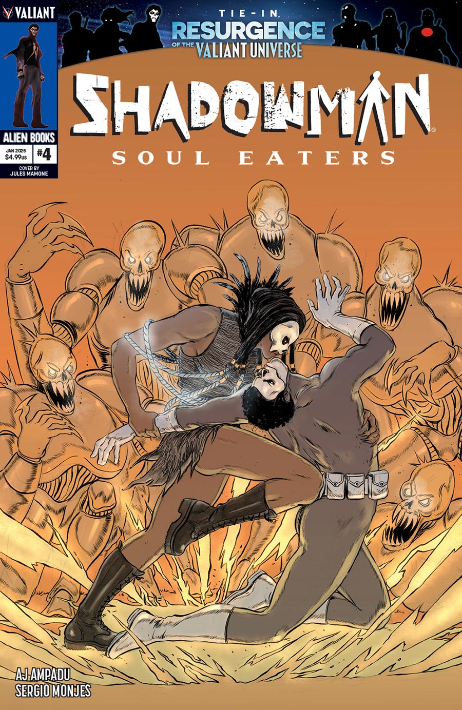 Shadowman Soul Eaters #4 Cover B Variant Jules Mamone Cover (Resurgence Of The Valiant Universe Tie-In)